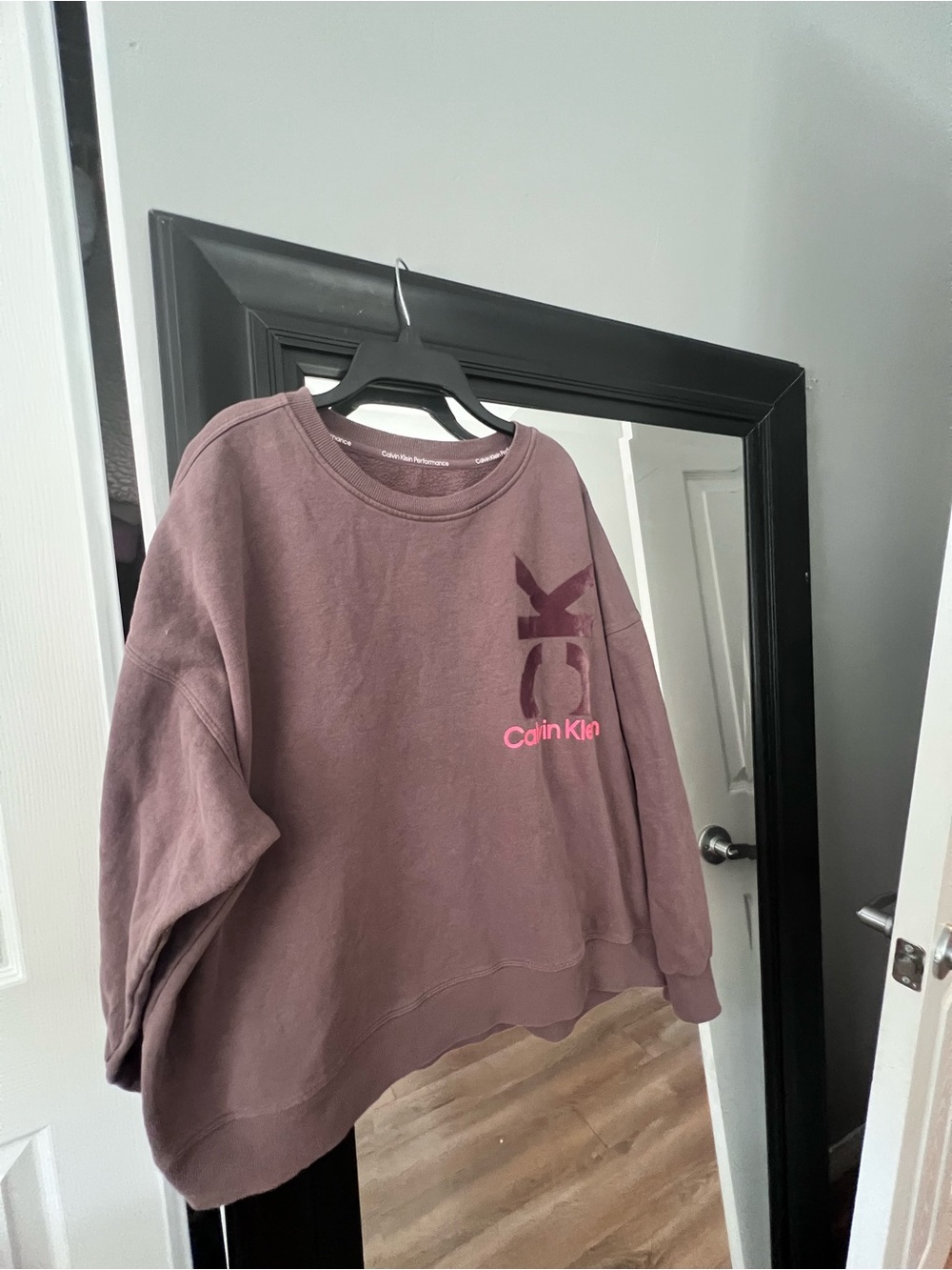 Calvin Klein Performance Dusty Mauve Crewneck Sweatshirt